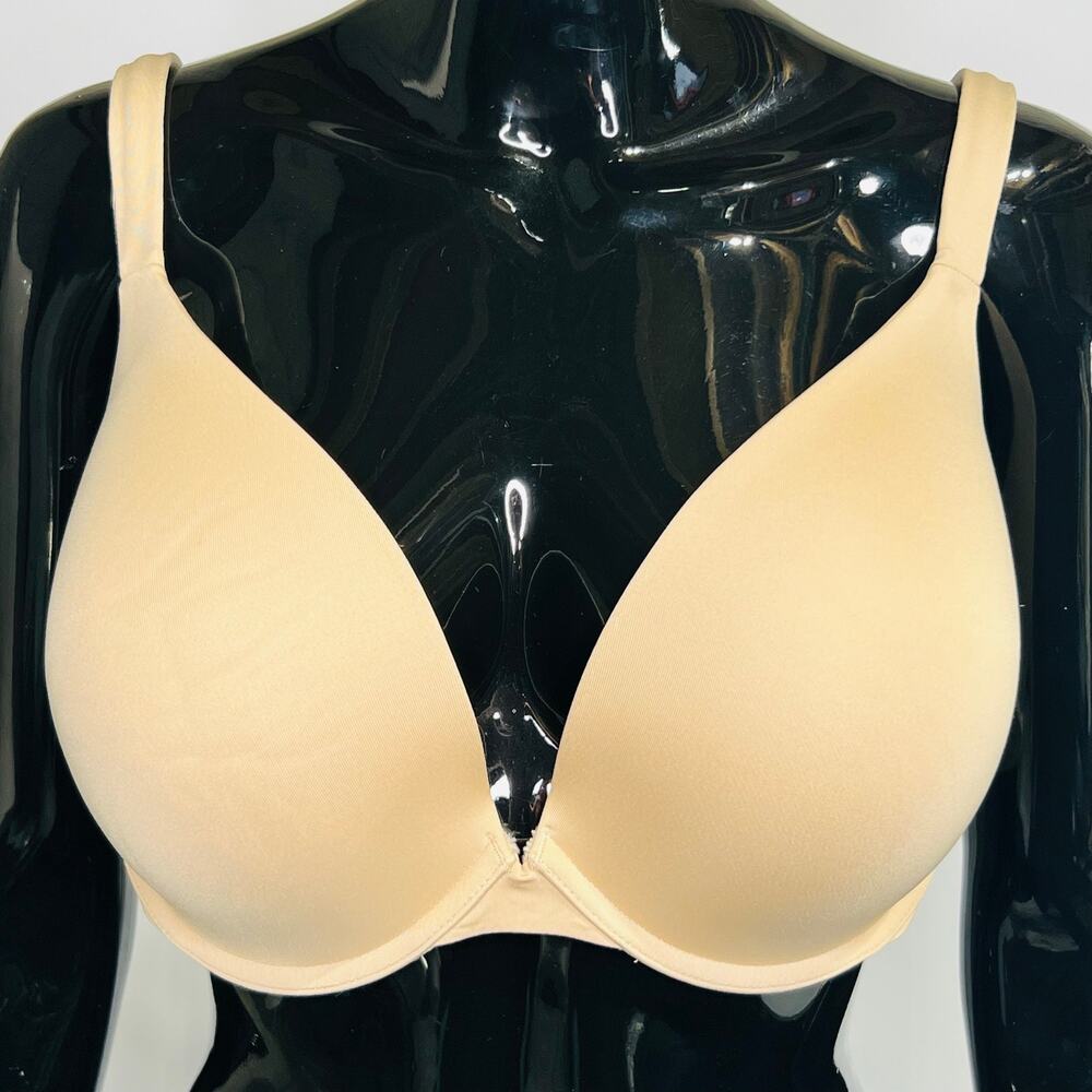 Cacique Nude Smooth Plunge Underwire T-Shirt Bra 40DDD